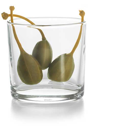 Vorspeise Kapernäpfel im Glas